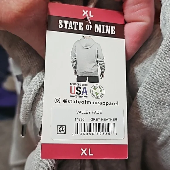 New State of Mine "Virginia"  The Old Dominion State mens size XL Thick/Hoodie - Picture 7 of 7